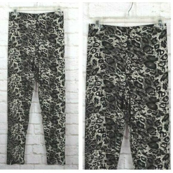 NWT Mayfair Leopard Animal Print Soft Leggings - Picture 1 of 9